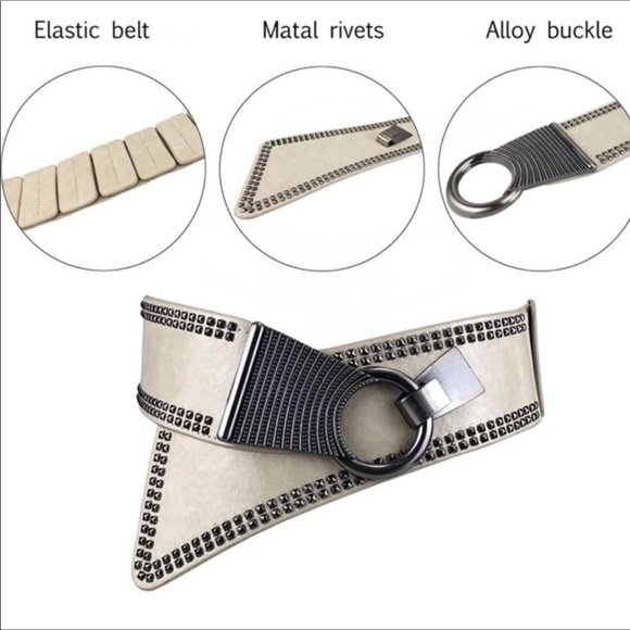 Vintage Wide Waist Belt Retro Buckle Stretch Belt